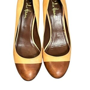 Cole Haan Women's Two-Tone Tan and Brown Heels Size 8 B